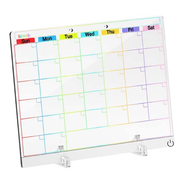 1-pack-led-light-up-acrylic-dry-erase-board-monthly-calendar-with-6