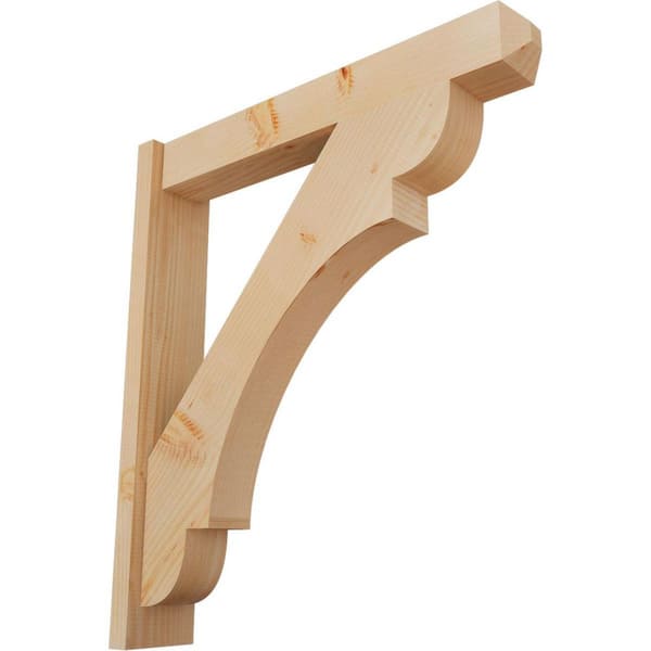 Ekena Millwork 6 in. x 34 in. x 30 in. Douglas Fir Olympic Craftsman Smooth Outlooker