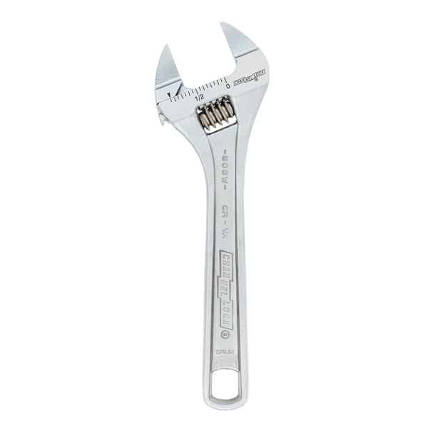 Channellock Extra Slim Jaw 6 in. Chrome Adjustable Wrench 806SW - The Home  Depot