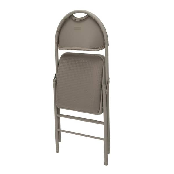 cosco commercial comfort back fabric folding chair with handle hole