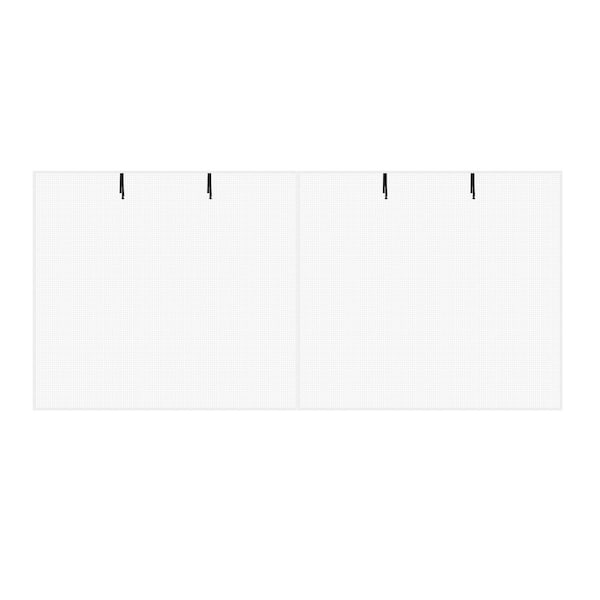 Shatex 9 ft. x 7 ft. White Fiberglass Garage Door Screen