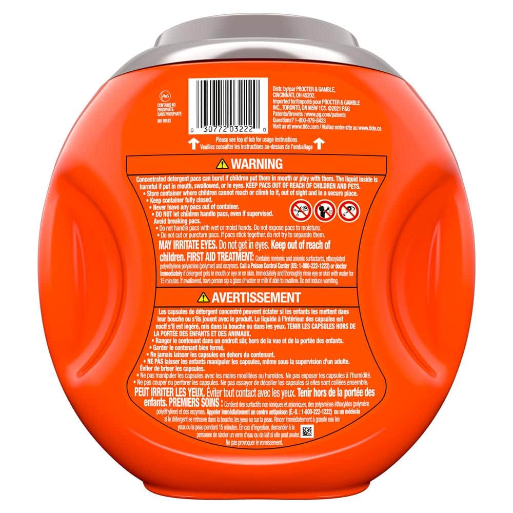 Tide Ultra Oxi Power Pods with Odor Eliminators for White Fabrics