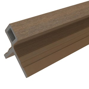 European Siding System 3.19 in. x 3.19 in. x 8 ft. Composite Siding Corner Trim in Peruvian Teak Board