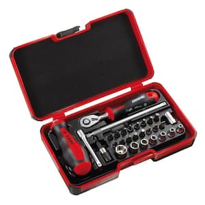Smart II Set with 2 Components Handle Screwdriver and T-Handle in One (29-Piece)
