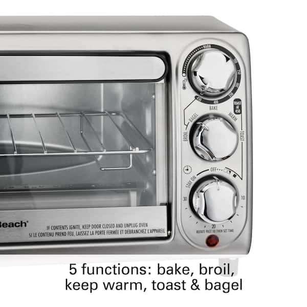 Highland 4-Slice Stainless Steel Toaster Oven (1100-Watt) | MC12GNB