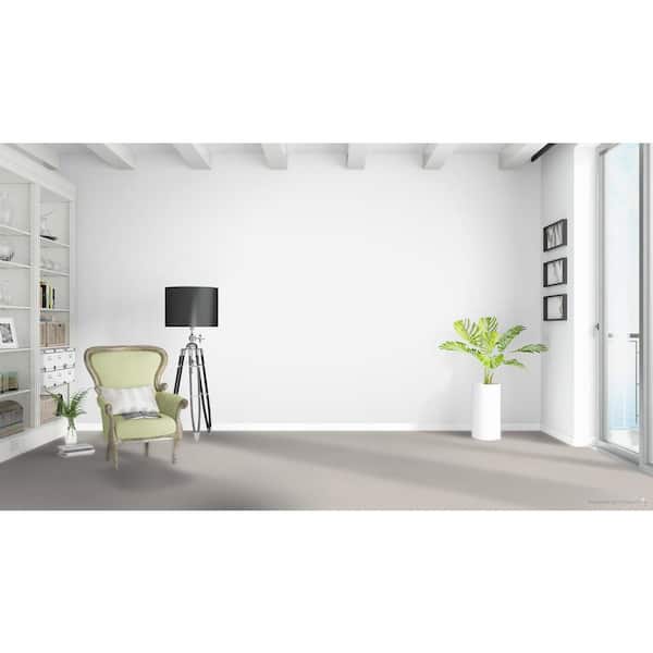 Delicate Flower  - Candytuft - Gray 40 oz. SD Polyester Texture Installed Carpet