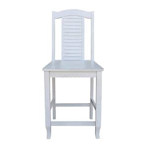 24 in. H Chalk Seaside Counter Height Stool