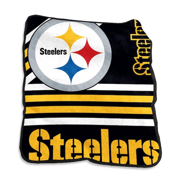logobrands Pittsburgh Steelers Multi-Colored Raschel Throw