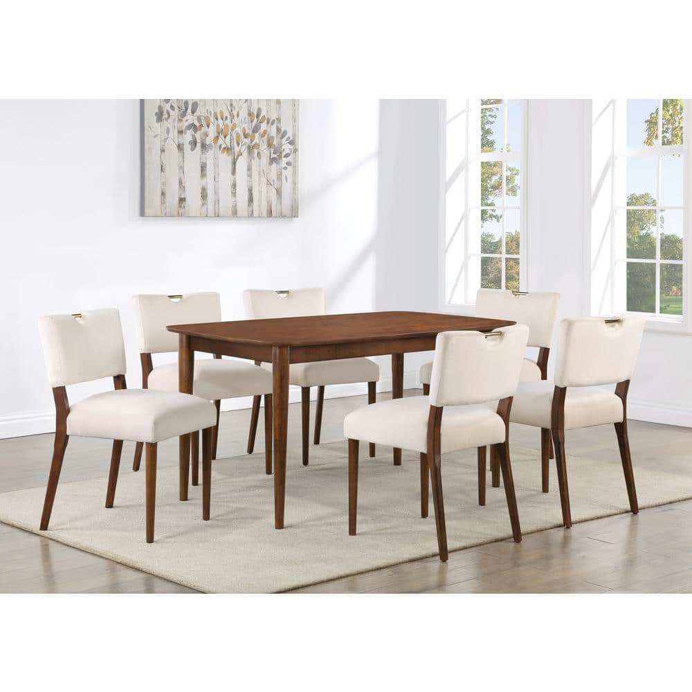 Bonito 59-inch Walnut Finish Rectangular Wood Dining Table