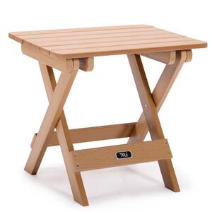 WAQ × DOORS　FOLDING WOOD TABLE Natural Square Wood Folding Outdoor Side Table Z00GB1C57S