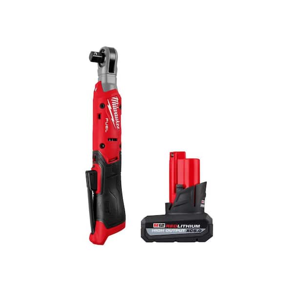 M12 FUEL 12V Lithium-Ion 1/2 in. Compact Cordless Ratchet, & 5. 0Ah Battery