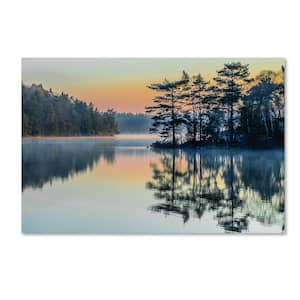 Before People Wake by Benny Pettersson Framed Nature Canvas Wall Art 16 in. x 24 in.