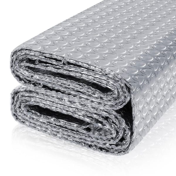 NVNOO 23.6 in. x 10 ft. Radiant Barrier Double Insulation Sheet for Windows, RV, Roof, Garage Door (1-Pack)