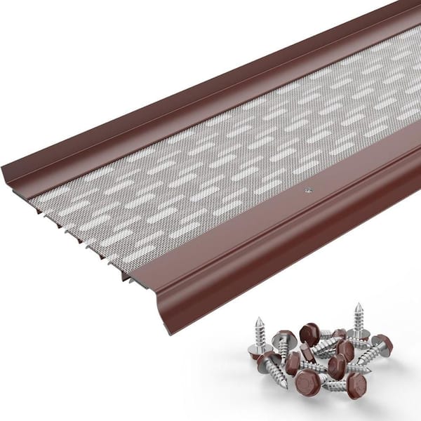 5" Gutter Guard 50ft-Scotch Red, Contractor-Grade Aluminum & Steel Mesh Leaf Guard