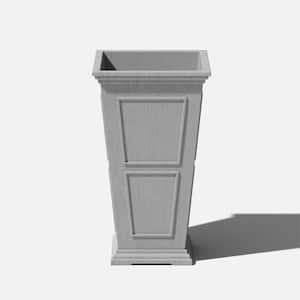 Brixton Series 26 in. Tall Gray Plastic Planter