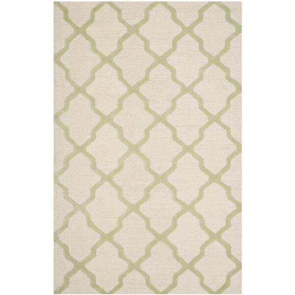 SAFAVIEH Cambridge Ivory/Light Green 5 ft. x 8 ft. Geometric Area Rug
