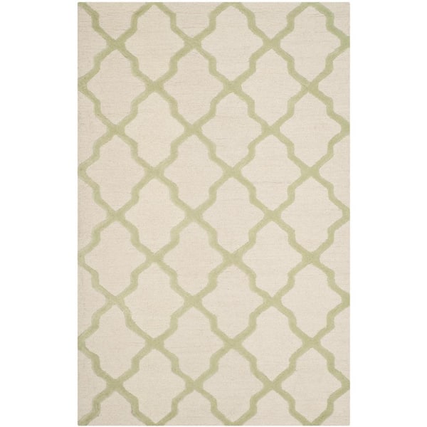 SAFAVIEH Cambridge Ivory/Light Green 6 ft. x 9 ft. Geometric Area Rug