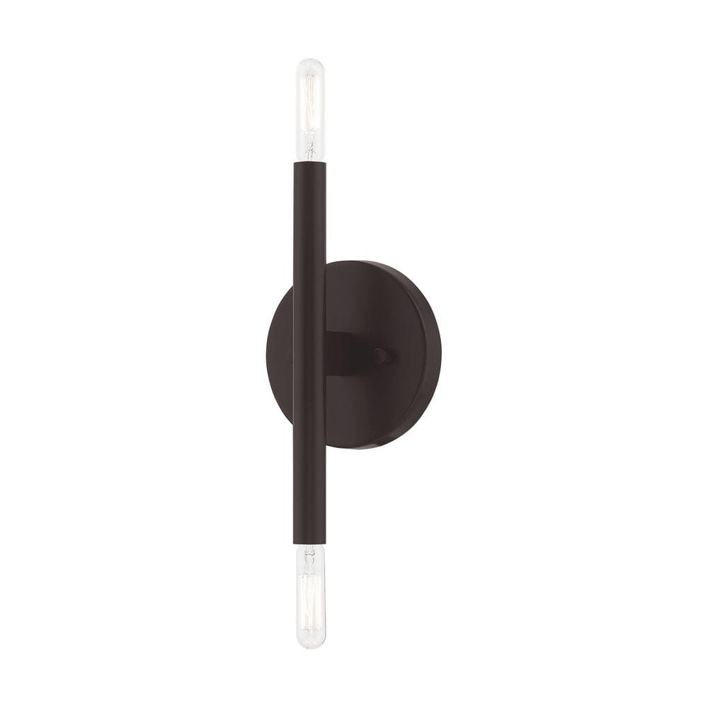 Copenhagen Industrial Bronze 2-Light ADA Wall Sconce