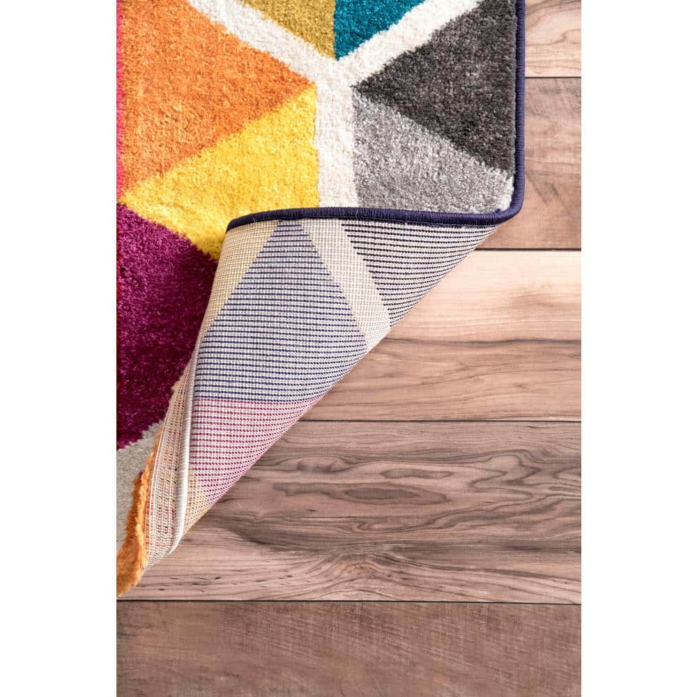 Maris Multicolor Geometric Synthetic Area Rug