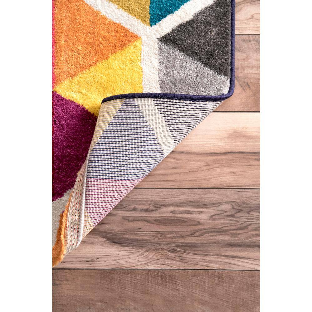 Maris Multicolor Geometric Synthetic Area Rug
