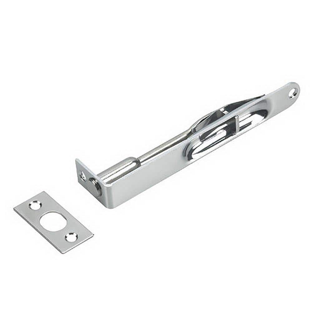 6 in. Chrome Flush Bolt with 5/8 in. Radius End