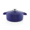 Chantal 3 qt Round Cast Iron Dutch Oven (Cobalt Blue)