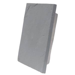 Sandstone Graphite 13 in. x 10 in. Gray Faux Polyurethane Large Universal Mounting Block