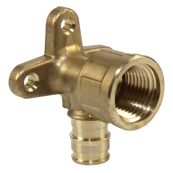 Uponor ProPEX 1/2 in. PEX-A Expansion Barb x 1/2 in. FIP Lead-Free Brass 90-Degree Drop Ear Elbow (10-Pack)