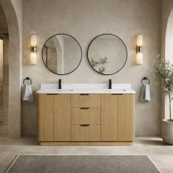 Ari Kitchen and Bath Calamigo 60 W x 22 in D x 34.5 H Single Bath