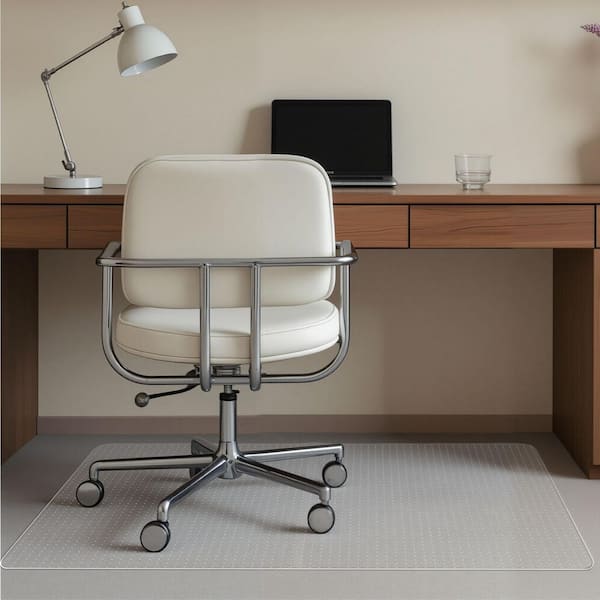 Chair Mat, 36 x 48 in. Office Chair Mat for Carpeted Floors, Plastic Floor Protector Rug with Studded Clear Indoor