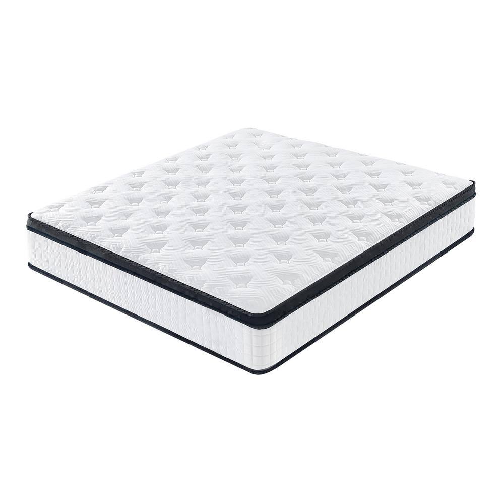12 in. 7-Zoned Cool Memory Foam Individual Pocket Spring Hybrid Mattress, T