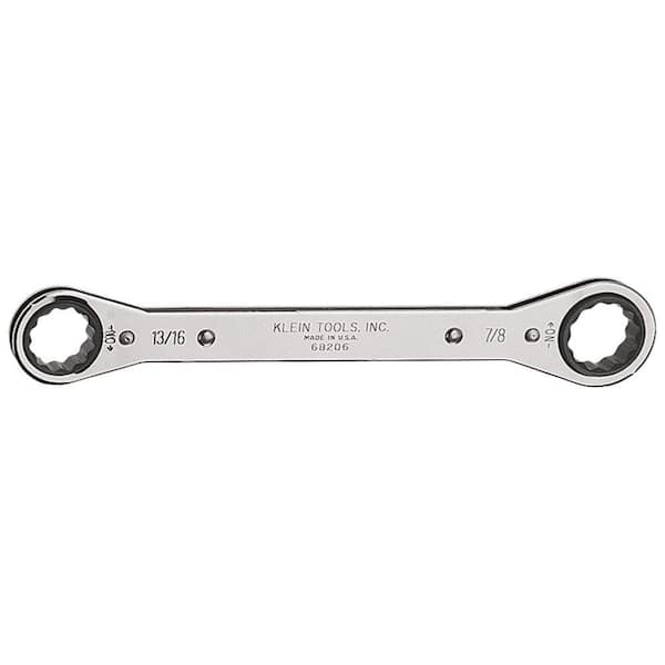 Klein Tools 13/16 in. x 7/8 in. Ratcheting Box Wrench