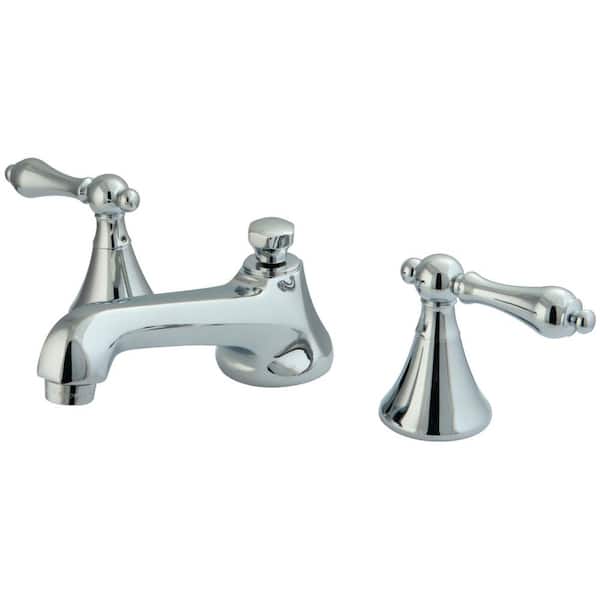 Kingston Brass Modern 8 in. Widespread 2-Handle Bathroom Faucet in Chrome