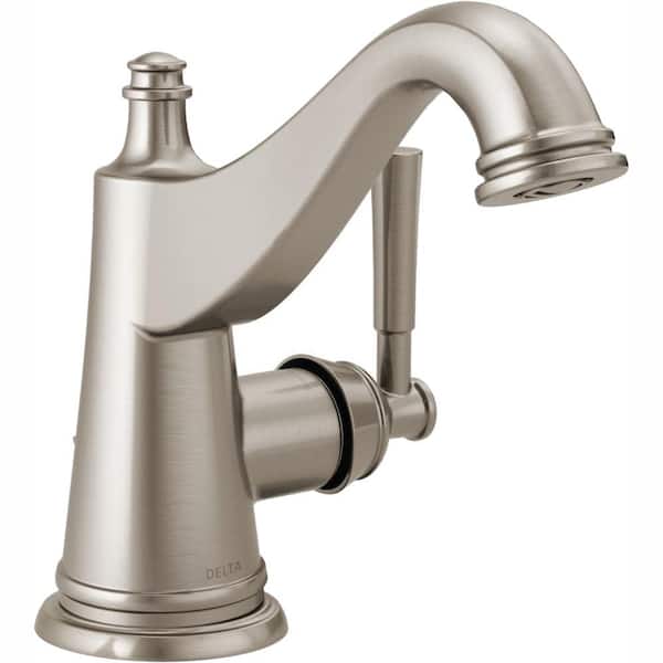 Delta Mylan Single Hole Single-Handle Bathroom Faucet in SpotShield Brushed Nickel