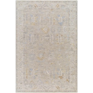 Avant Garde 5 ft. x 7 ft. Brown Border Indoor Area Rug