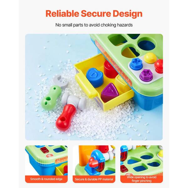 VEVOR Musical Workbench Toy, Sounds & Lights, Musical