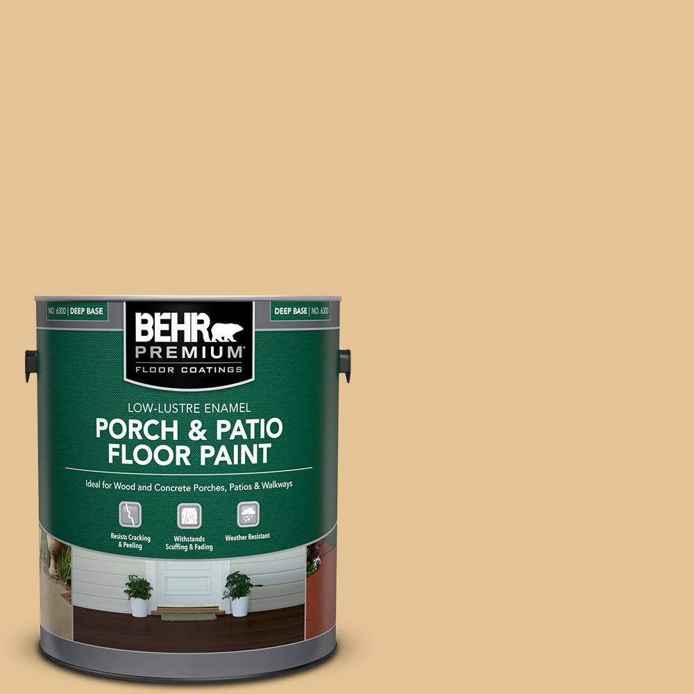 1 gal. #310E-3 Ripe Wheat Low-Lustre Enamel Interior/Exterior Porch and Patio Floor Paint price history on PriceWatchPro