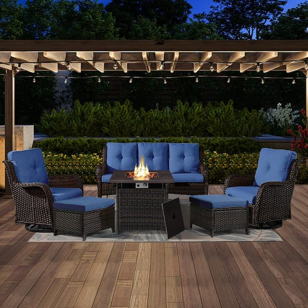 Salta Square Outdoor Gas Fire Pit Table with Tank Holder Salta Square Outdoor Gas Fire Pit Table with Tank Holder