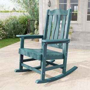 Livewood HDPE Plastic Ergonomic Outdoor Adirondack Rocking Chair