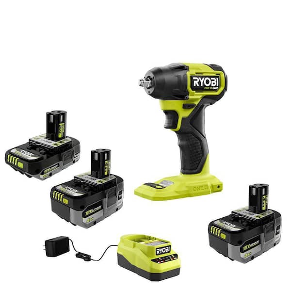 ONE+ 18V HIGH PERFORMANCE Kit w/ (2) 4.0 Ah Batteries, 2.0 Ah Battery, Charger, & ONE+ HP Brushless Impact Wrench