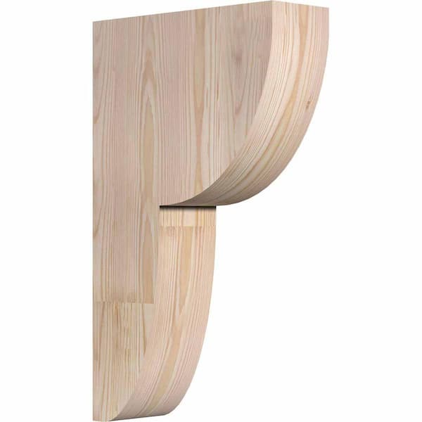 Ekena Millwork 4 in. x 12 in. x 20 in. Douglas Fir Carmel Smooth Corbel
