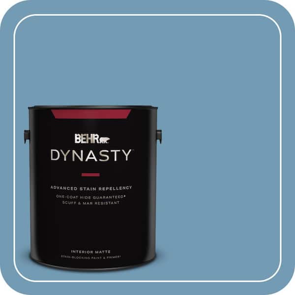 BEHR DYNASTY 1 gal. #560D-5 Ocean View Matte Interior Stain-Blocking Paint & Primer