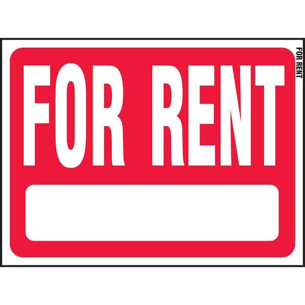 Hy-Ko FOR RENT SIGN Plastic Renting Property High Visibility 18" x 24" RS-603 