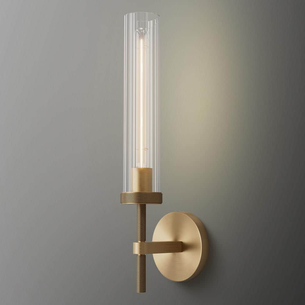 衝撃の激安コスパ・掘り出し物も Gold 1-Light in. 19 YUYI Wall with Light Wall Modern Sconce, アニメ