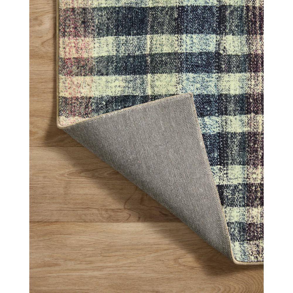Humphrey Plum Multi-Color Plaid Synthetic Area Rug