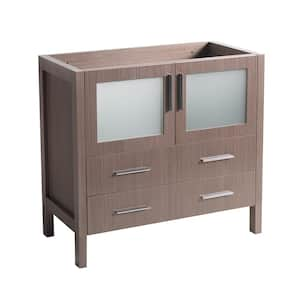 Torino 36 in. Modern Bathroom Vanity Cabinet Only in Gray Oak