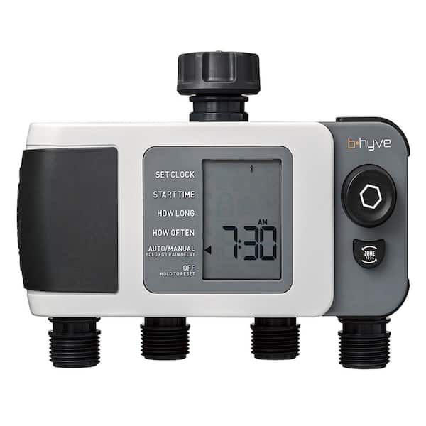 Programmable Bt Wifi Water Timer Hose Faucet Timer Outdoor Battery Operated  Water Flow Meter Automatic Watering Sprinkler System