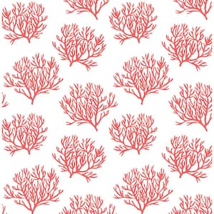 Vermillion Coastal Coral Reef Peel and Stick Wallpaper (Covers 30.75 sq. ft.)