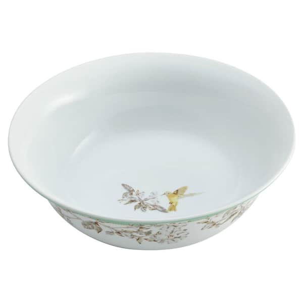 BonJour Dinnerware Fruitful Nectar Porcelain 10 in. Round Serving Bowl