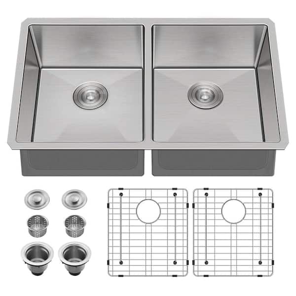 BOCCHI 14x14 in. Gun Metal Bottom Grid for 18 in. Sink